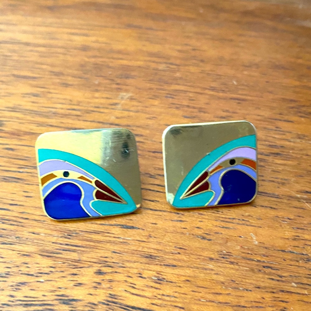 Vintage Laurel Burch earrings